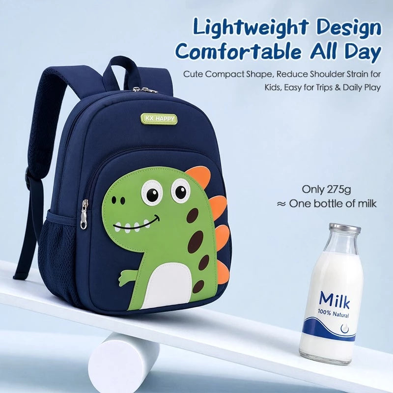 Aimilo Tas Ransel Sekolah Anak Laki Laki Perempuan Tas Anak TK&SD Tas Sekolah Dinosaurus Lucu Untuk 3-6 Tahun