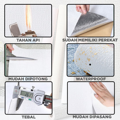 [READY] Aimilo Wallpaper Dinding Kamar Tidur Anak Walpaper Dinding Kamar Aesthetic Tahan Air Stiker Dinding 50x280CM