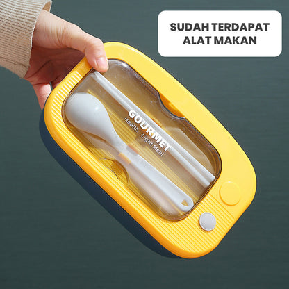 [READY] Aimilo Kotak Bekal Anak Free Sendok Dapat digunakan untuk Microwave Tempat Makan Anak Tk Lunch Box Tempat Bontot BPA Free