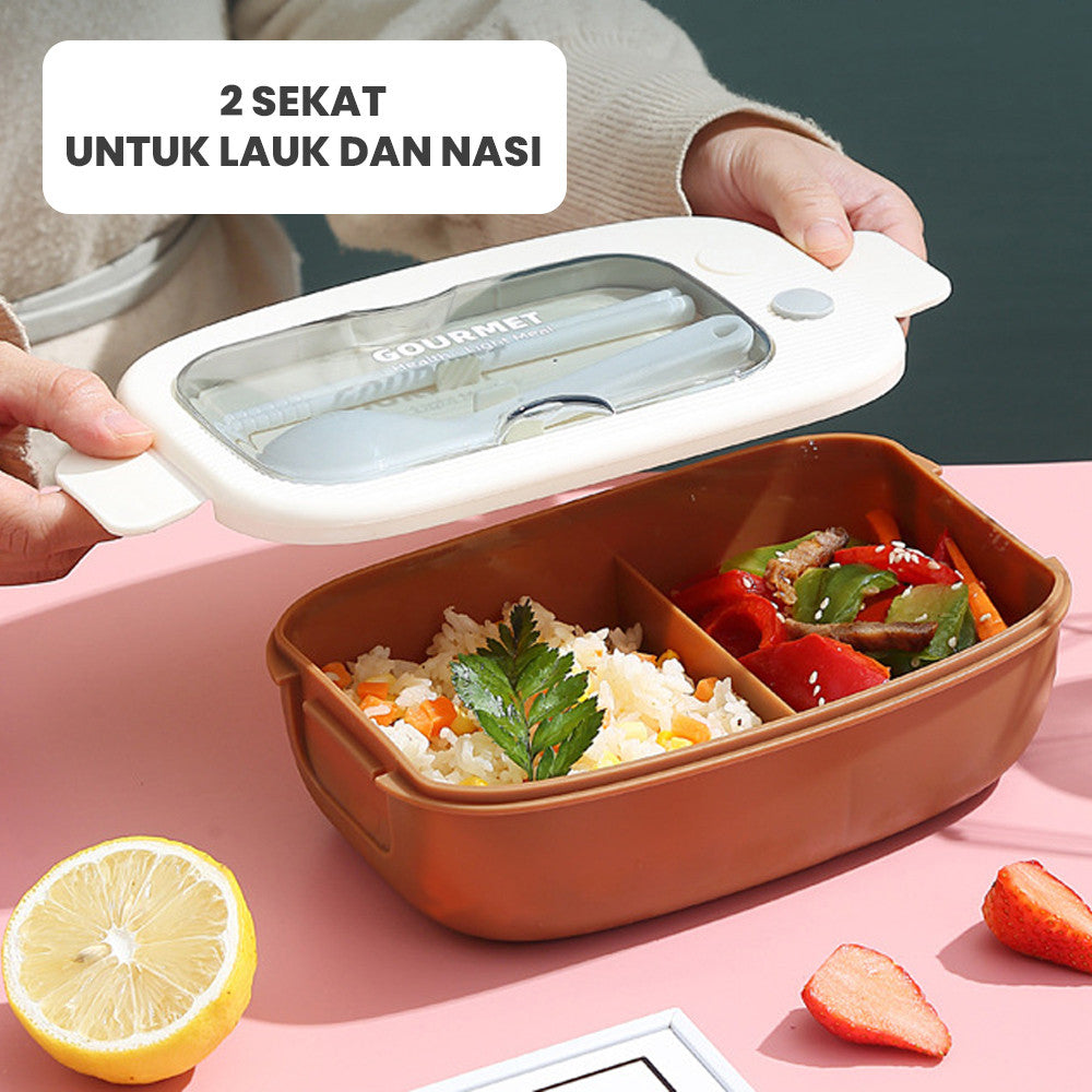 [READY] Aimilo Kotak Bekal Anak Free Sendok Dapat digunakan untuk Microwave Tempat Makan Anak Tk Lunch Box Tempat Bontot BPA Free