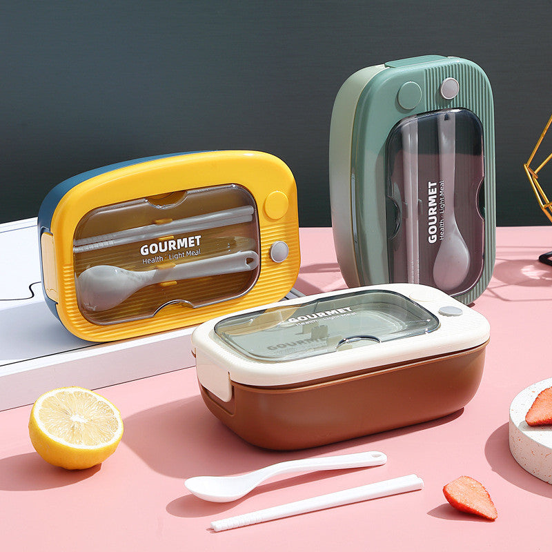 [READY] Aimilo Kotak Bekal Anak Free Sendok Dapat digunakan untuk Microwave Tempat Makan Anak Tk Lunch Box Tempat Bontot BPA Free