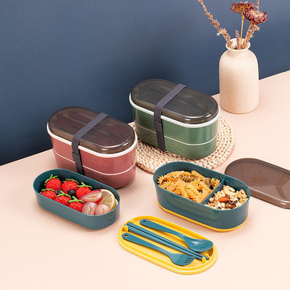 [READY] Aimilo Tempat Makan Anak Tk BPA Free Dapat digunakan untuk Microwave Kotak Bekal Anak Lunch Box Tempat Bontot Free Sendok