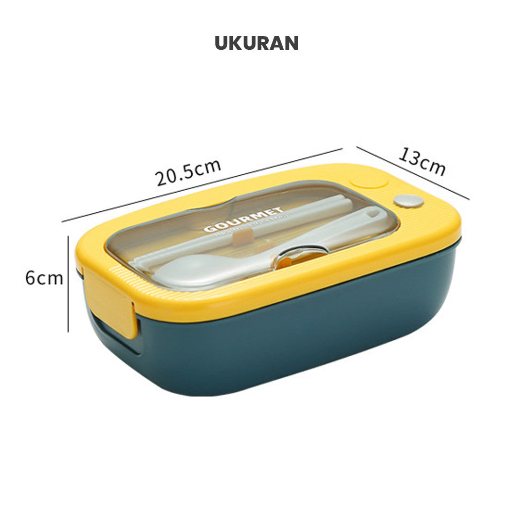 [READY] Aimilo Kotak Bekal Anak Free Sendok Dapat digunakan untuk Microwave Tempat Makan Anak Tk Lunch Box Tempat Bontot BPA Free