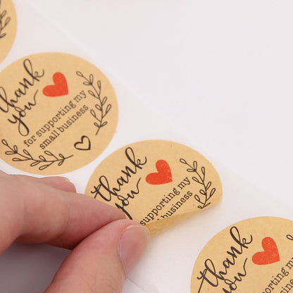 [READY] Aimilo Sticker Thank You Roll Isi 500 Pcs Warna Warni Stiker Terima Kasih Self Adhesive Seal Label Sticker Label