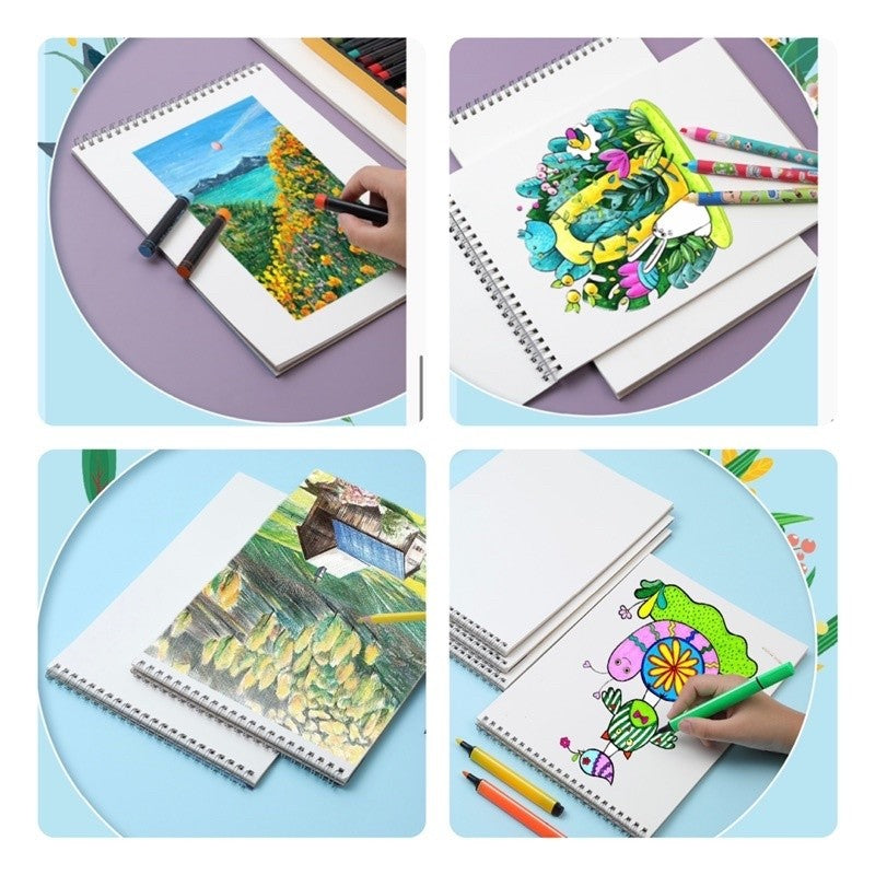 [READY] Aimilo Buku Gambar Anak Sketchbook A4 Drawing Book Astronot Jilid Spiral Kertas Tebal 30 Lembar