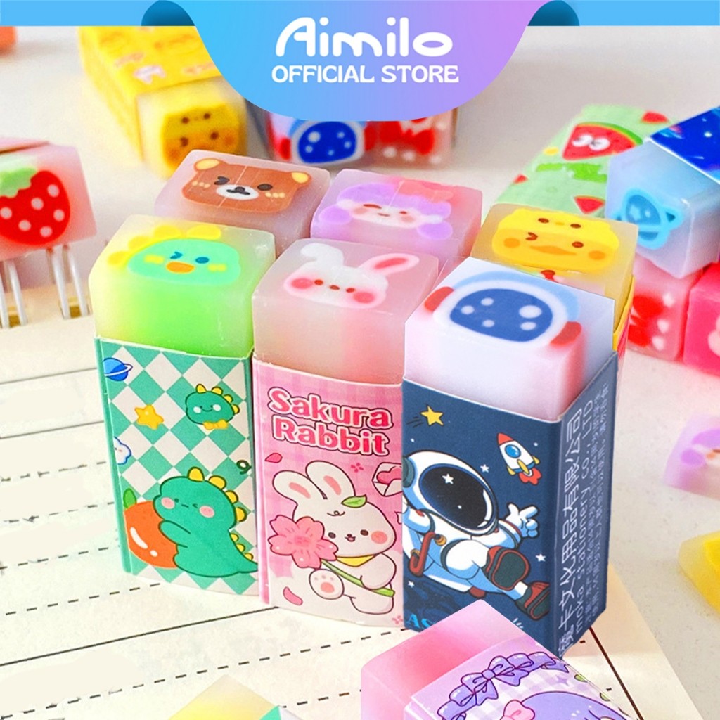 [READY] Aimilo Penghapus Lucu Karakter Penghapus Pensil Astronout Eraser Pencil Alat Tulis Sekolah