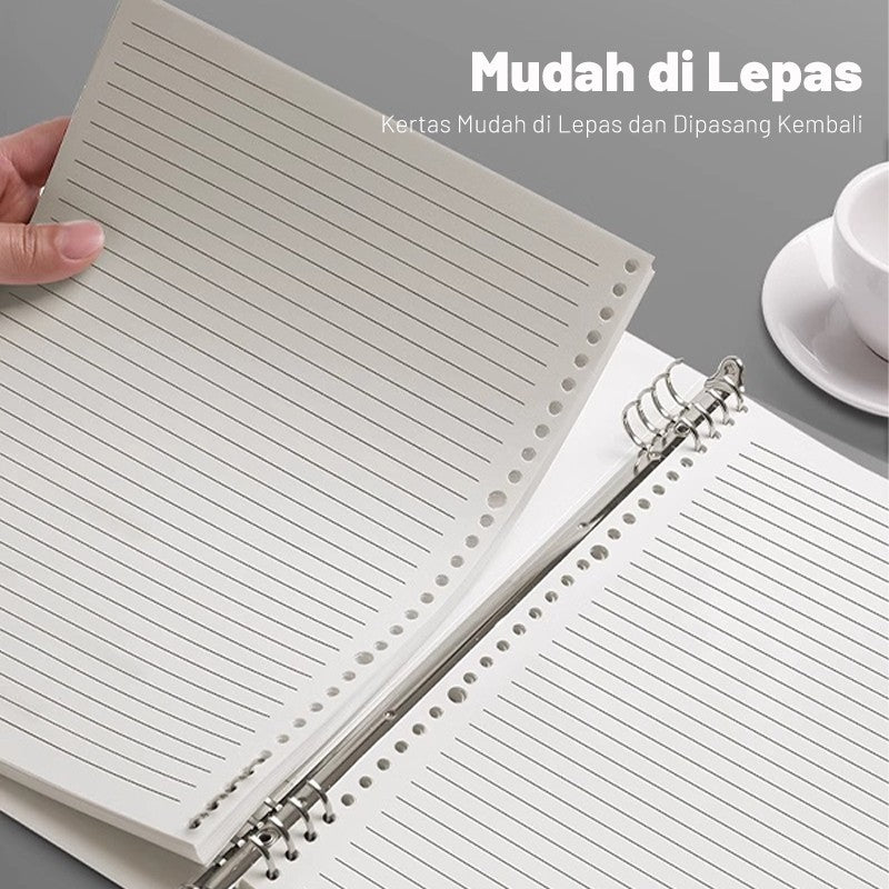 [READY] Aimilo 60 Lembar Kertas Isi Ulang Binder A5/B5 Loose Leaf Refill Buku Binder Aesthetic