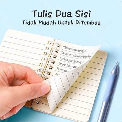 [READY] Aimilo Notebook Mini 1 Paket 4 Pcs Buku Kecil Catatan Scrapbook Buku Notes Kecil 50 Lembar