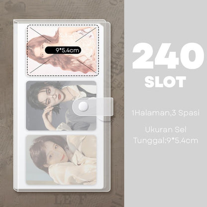 [READY] Aimilo Album Foto Polaroid Waterproof 120 Slot Buku Album Tempat Photocard Kpop Collect Book Binder Photocard Holder