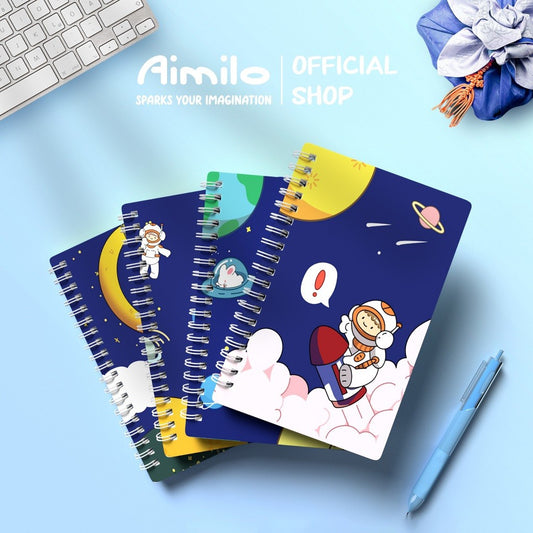 [READY] Aimilo Notebook A5/A7 Buku Diary Aesthetic Buku Jurnal Buku Catatan Buku Note Stiker Buku Tulis Aesthetic Sekolah Stationary