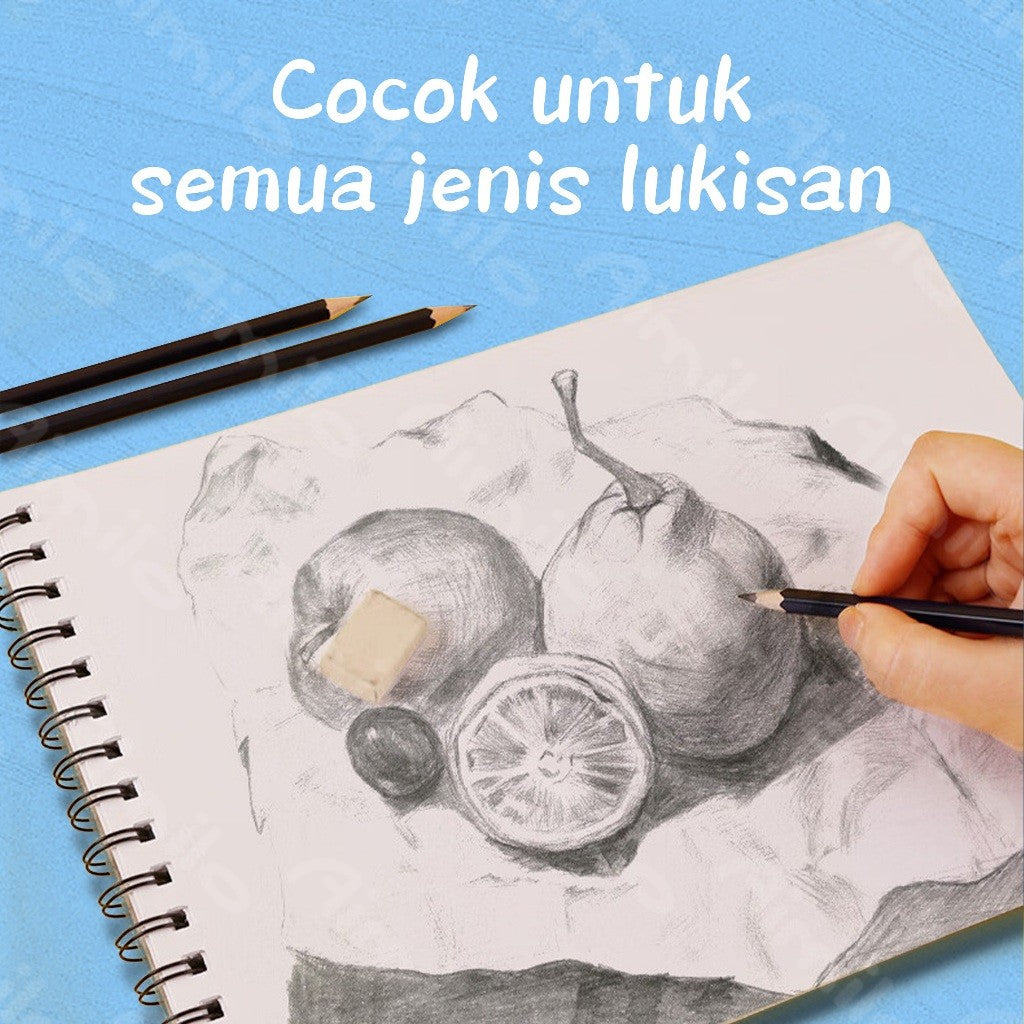[READY] Aimilo Buku Gambar A4 Sketchbook Buku Sketsa lTebal Vertikal Jilid Spiral 45 Lembar/90 Halaman