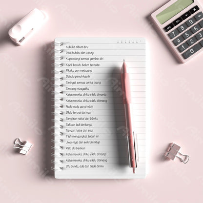 [READY] Aimilo Notebook Aesthetic Buku Diary 40 Lembar Buku Jurnal Buku Catatan Buku Note Stiker Buku Tulis Aesthetic Sekolah