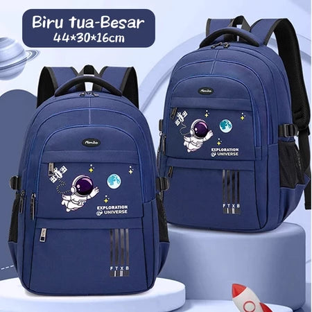 Aimilo Tas Ransel Sekolah Laki Laki Gaya Inggris Tas Ransel SD Tas Ransel Anak