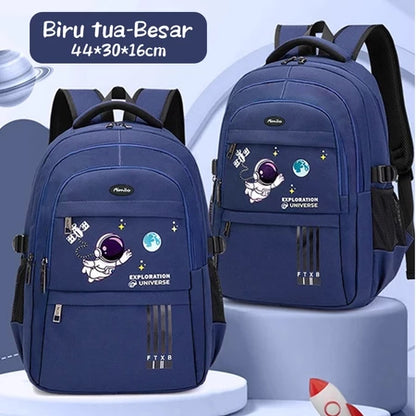 Aimilo Tas Ransel Sekolah Laki Laki Gaya Inggris Tas Ransel SD Tas Ransel Anak