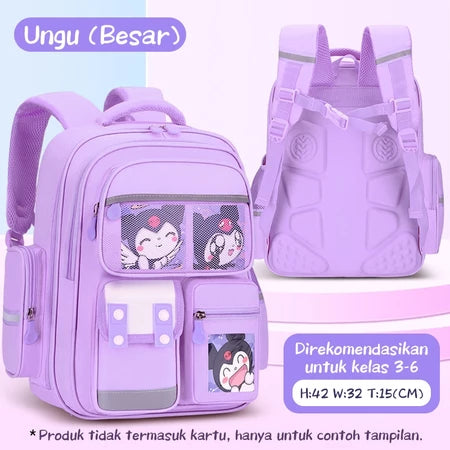 Aimilo Tas Ransel Sekolah Laki Laki Gaya Inggris Tas Ransel SD Tas Ransel Anak