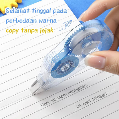 Aimilo Pita Koreksi 12m Correction Tape Halus Untuk Digunakan Cakupan Yang Mulus Alat Tulis
