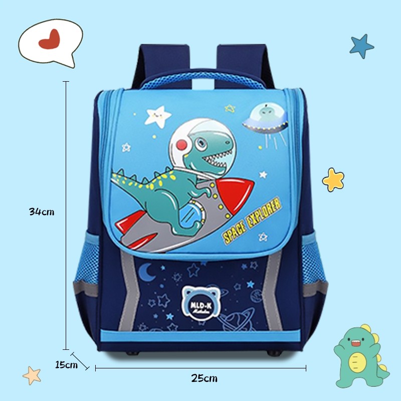 [READY] Aimilo Tas Sekolah Anak Laki Laki Perempuan Tk Sd Tas Ransel Kartun Lucu Tahan Air Untuk 3-6 Tahun