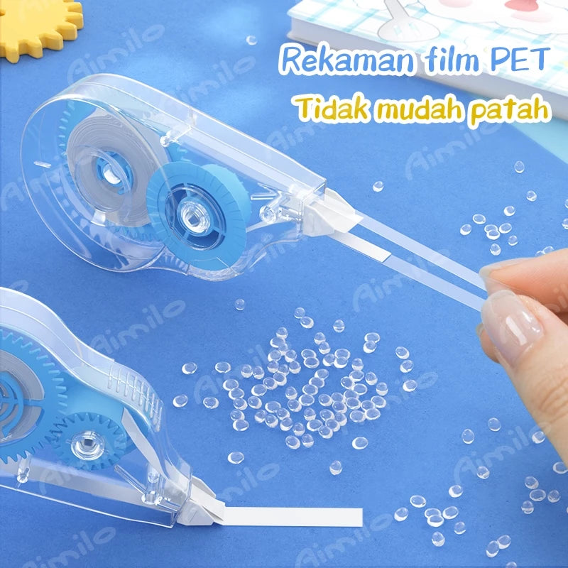 Aimilo Pita Koreksi 12m Correction Tape Halus Untuk Digunakan Cakupan Yang Mulus Alat Tulis