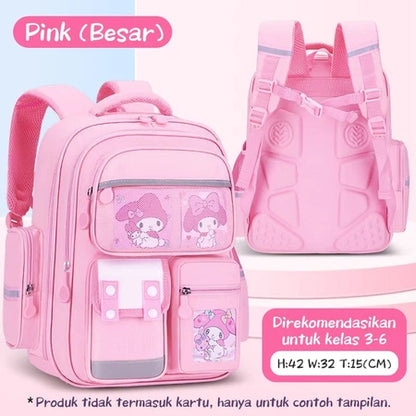 Aimilo Tas Ransel Sekolah Laki Laki Gaya Inggris Tas Ransel SD Tas Ransel Anak
