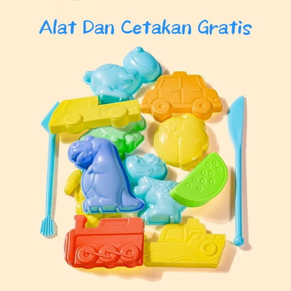 Aimilo Kotak Hadiah Mainan Clay Isi 12 Pcs Clay Warna Warni Mainan Edukasi Anak Hadiah Anak
