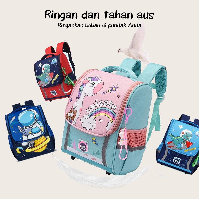 [READY] Aimilo Tas Sekolah Anak Perempuan Tas Sekolah Anak tk/sd Tas Ransel Kapasitas Besar Tahan Air Tebal Kado Anak
