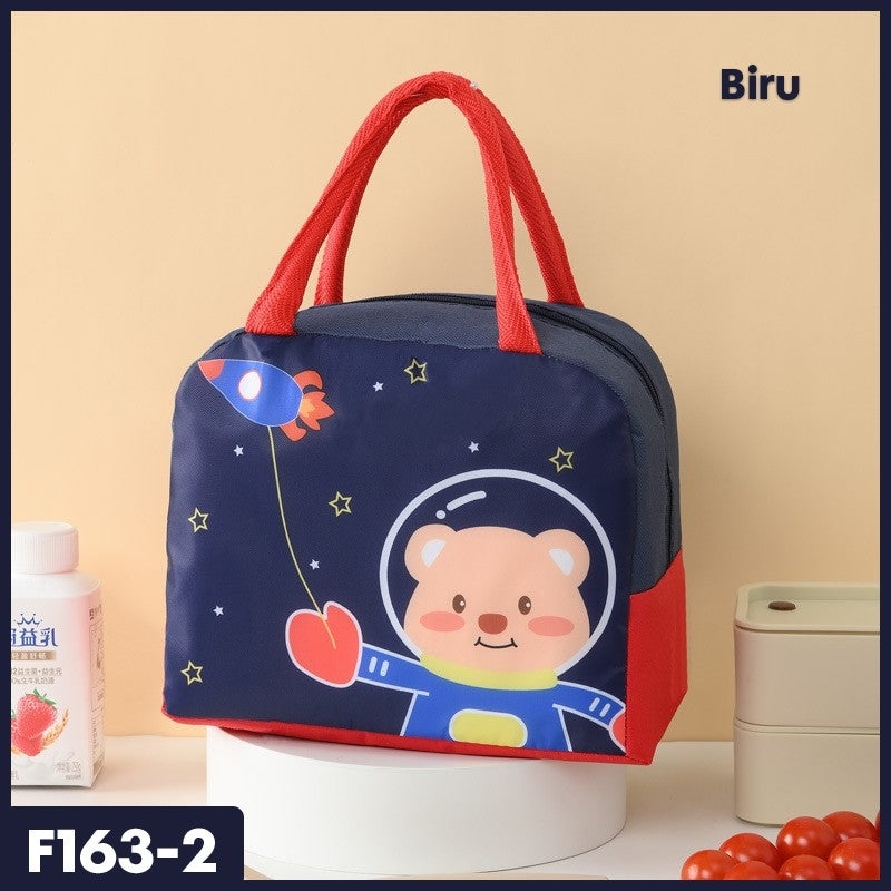 [READY] Aimilo Tas Bekal Kartun Tas Tempat Makan Pendingin Portabel Lunch Bag Tas Bontot Anak Sekolah