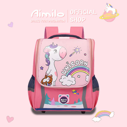 [READY] Aimilo Tas Sekolah Anak Perempuan Tas Sekolah Anak tk/sd Tas Ransel Kapasitas Besar Tahan Air Tebal Kado Anak