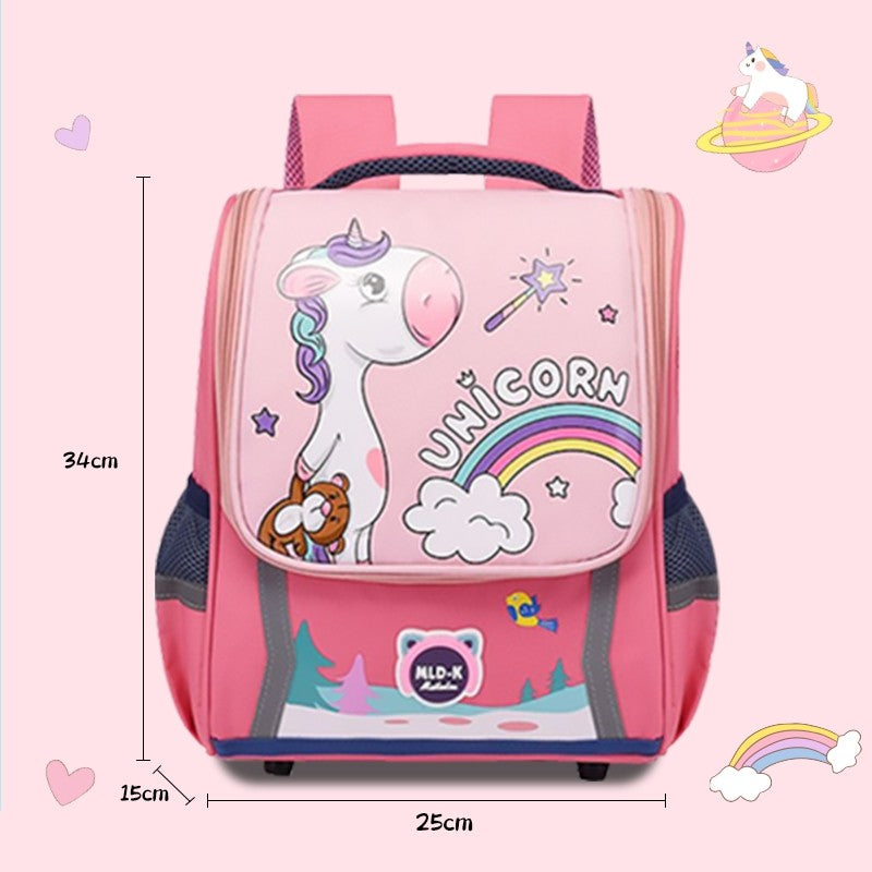 [READY] Aimilo Tas Sekolah Anak Perempuan Tas Sekolah Anak tk/sd Tas Ransel Kapasitas Besar Tahan Air Tebal Kado Anak
