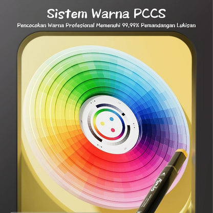 [READY] Aimilo Spidol Warna Warni 1 Set Sketch Marker 2 Tip Touch Marker 48/60/80 Warna