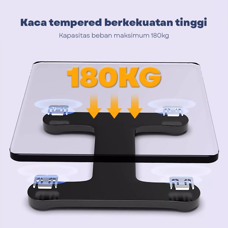 [READY] Aimilo Timbangan Badan Digital Kartun Pengukuran Akurat Timbangan Layar LCD Berat Max 180kg
