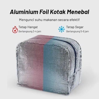 [READY] Aimilo Tas Bekal Kartun Tas Tempat Makan Pendingin Portabel Lunch Bag Tas Bontot Anak Sekolah