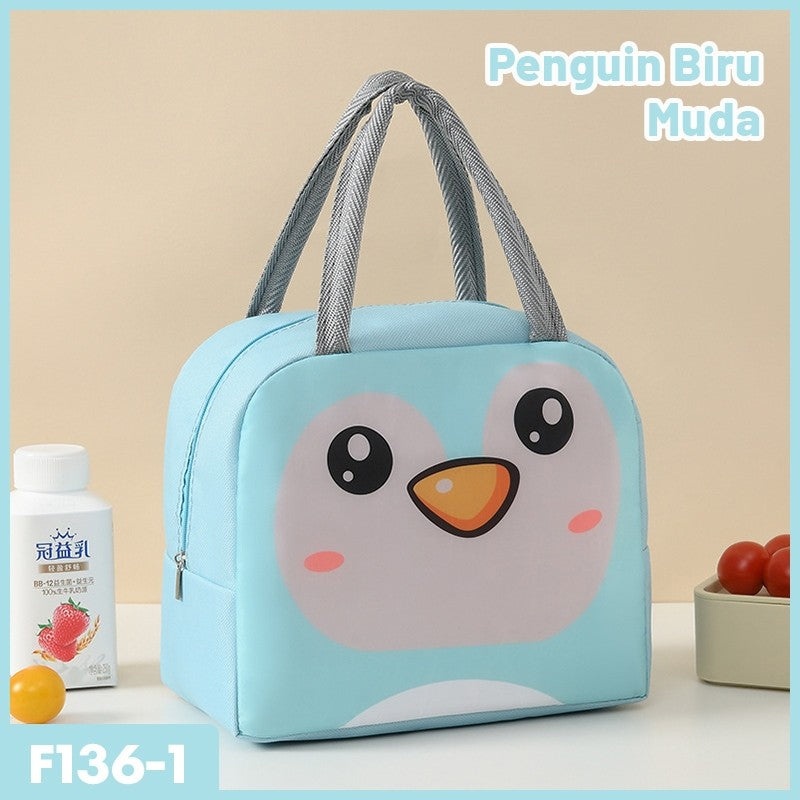 [READY]Aimilo Tas Bekal Anak Lunch Bag Anti Panas Dingin Thermal Bag Tas Lunch Box Kapasitas Besar