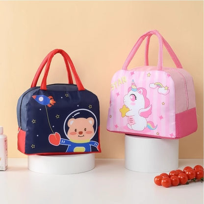 [READY] Aimilo Tas Bekal Kartun Tas Tempat Makan Pendingin Portabel Lunch Bag Tas Bontot Anak Sekolah