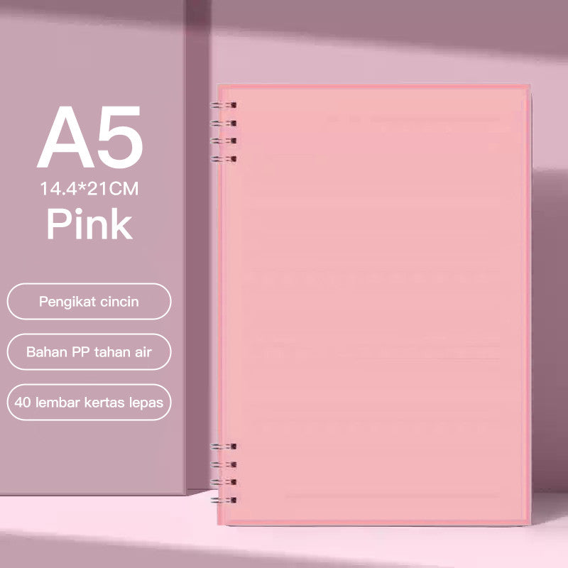 [READY] Aimilo Notebook Set Notebook A5&Pulpen Gel Buku Diary Aesthetic 4 Warna Sekolah Stationary