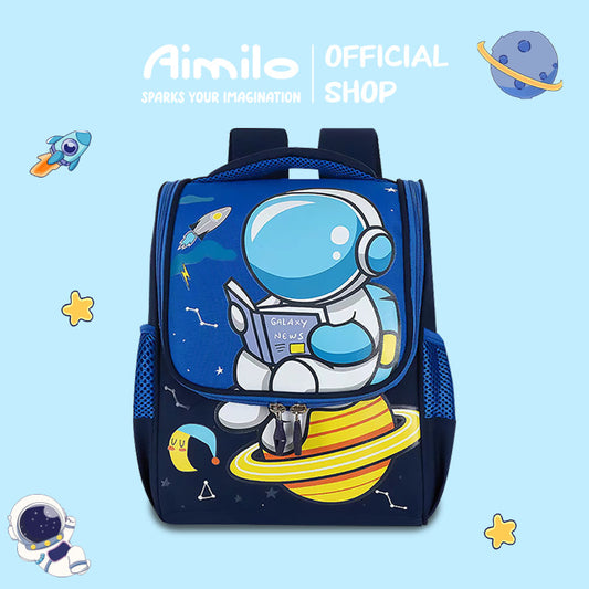 [READY] Aimilo Tas Sekolah Anak Laki Laki Perempuan Tk Sd Tas Ransel Kartun Lucu Tahan Air Untuk 3-6 Tahun