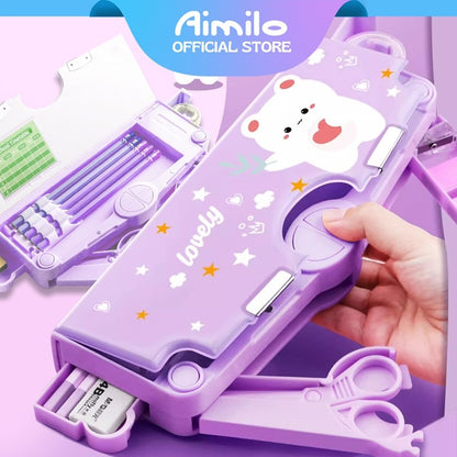 Aimilo Kotak Pensil Anak Perempuan Tempat Pensil Anak Perempuan Kotak Pensil Multifungsi Kado Anak SD