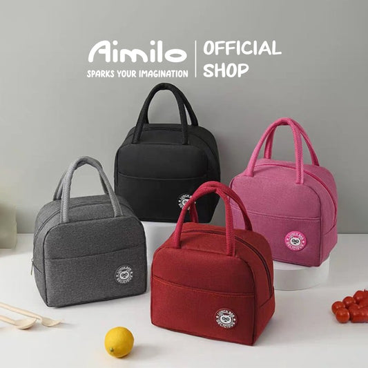 [READY]Aimilo Tas Bekal Anak Lunch Bag Anti Panas Dingin Thermal Bag Tas Lunch Box Kapasitas Besar