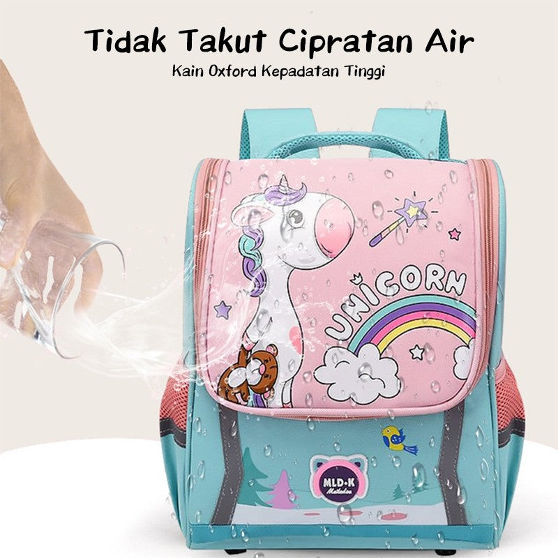 [READY] Aimilo Tas Sekolah Anak Laki Laki Perempuan Tk Sd Tas Ransel Kartun Lucu Tahan Air Untuk 3-6 Tahun