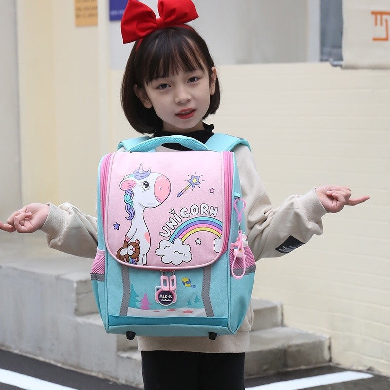 [READY] Aimilo Tas Sekolah Anak Perempuan Tas Sekolah Anak tk/sd Tas Ransel Kapasitas Besar Tahan Air Tebal Kado Anak