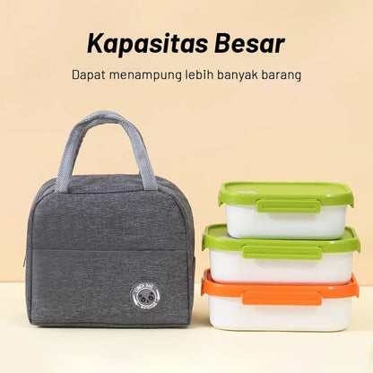 [READY]Aimilo Tas Bekal Anak Lunch Bag Anti Panas Dingin Thermal Bag Tas Lunch Box Kapasitas Besar