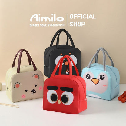 [READY] Aimilo Tas Bekal Makanan Karakter Tas Tempat Makan Pendingin Portabel Lunch Bag Tas Bontot Anak Sekolah