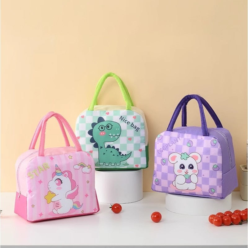 [READY] Aimilo Tas Bekal Kartun Tas Tempat Makan Pendingin Portabel Lunch Bag Tas Bontot Anak Sekolah