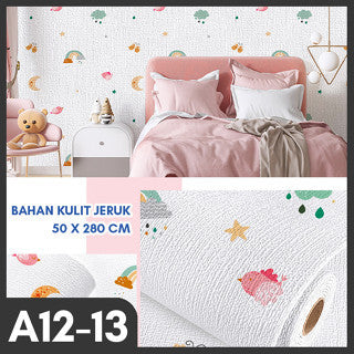 [READY] Aimilo Wallpaper Dinding Kamar Tidur Anak Walpaper Dinding Kamar Aesthetic Tahan Air Stiker Dinding 50x280CM
