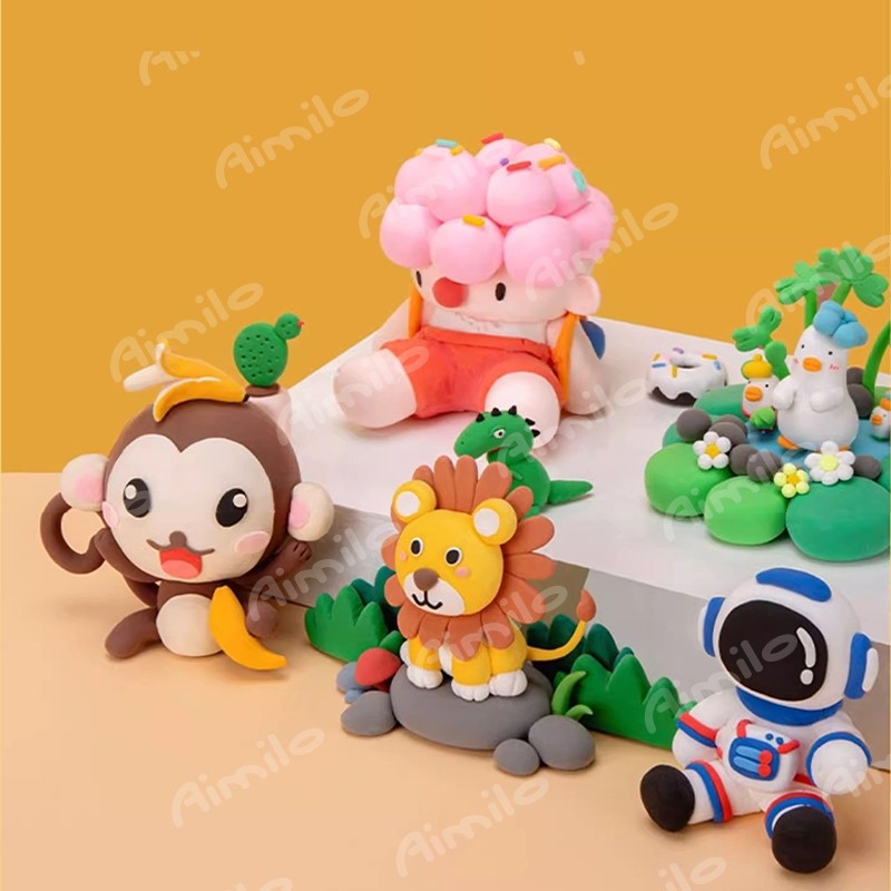 [READY] Aimilo Clay Mainan Anak Isi 12 PCS Clay Warna Mainan Edukasi Anak Aman Dan Tidak Beracun