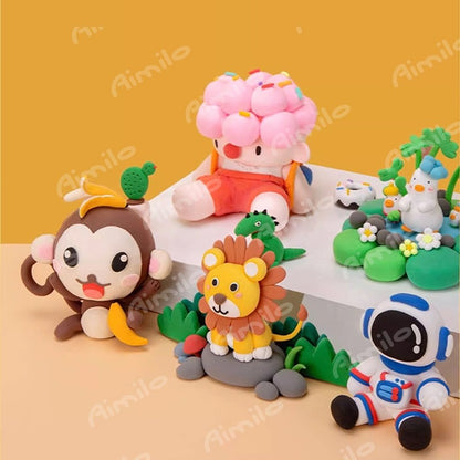 [READY] Aimilo Clay Mainan Anak Isi 12 PCS Clay Warna Mainan Edukasi Anak Aman Dan Tidak Beracun