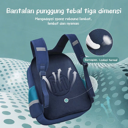 Aimilo Tas Ransel Sekolah Laki Laki Gaya Inggris Tas Ransel SD Tas Ransel Anak