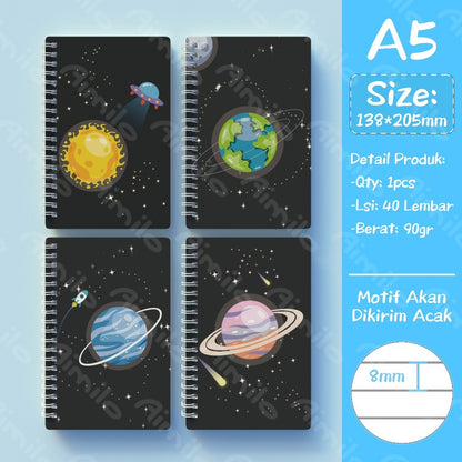 [READY] Aimilo Notebook Aesthetic Buku Diary 40 Lembar Buku Jurnal Buku Catatan Buku Note Stiker Buku Tulis Aesthetic Sekolah