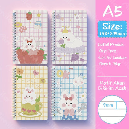 [READY] Aimilo Notebook Aesthetic Buku Diary 40 Lembar Buku Jurnal Buku Catatan Buku Note Stiker Buku Tulis Aesthetic Sekolah