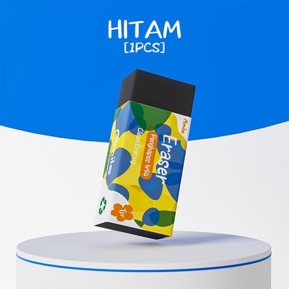 [READY] Aimilo Eraser / Penghapus Pensil Hitam Bebas PVC Bebas Debu Tidak Beracun Alat Tulis Sekolah