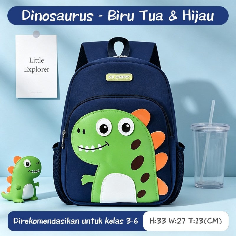 [READY] Aimilo Tas Sekolah Anak Laki Laki Perempuan Tk Sd Tas Ransel Kartun Lucu Tahan Air Untuk 3-6 Tahun